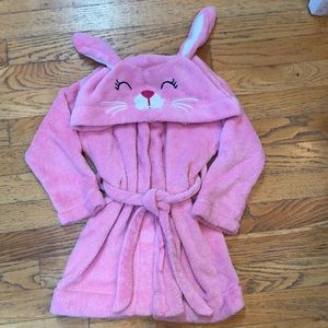 Soft, cozy girls bunny robe size 4t